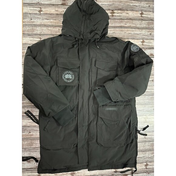 Vetements Canada Goose Down Jacket Parka color black sz XL - Picture 1 of 16